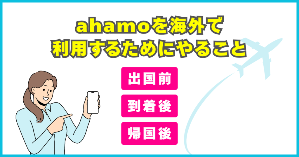 ahamoを海外で利用するための設定方法