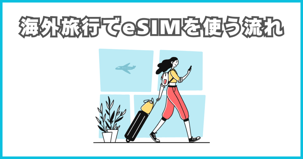 海外旅行でeSIMを使う流れ