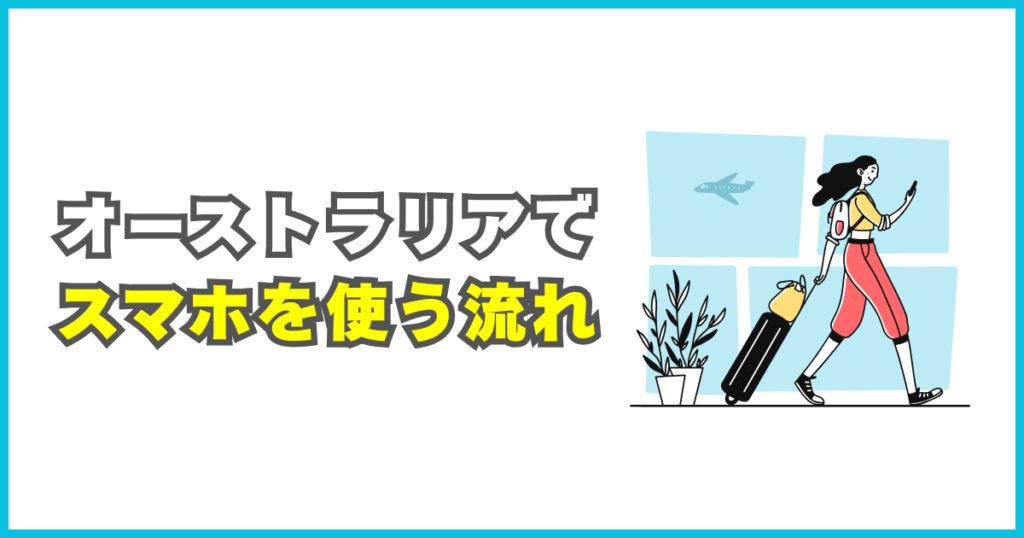オーストラリア旅行でeSIMを使う流れ