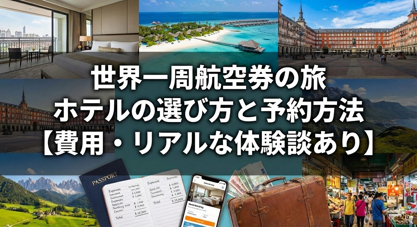 世界一周航空券の旅｜ホテルの選び方と予約方法【費用・リアルな体験談あり】