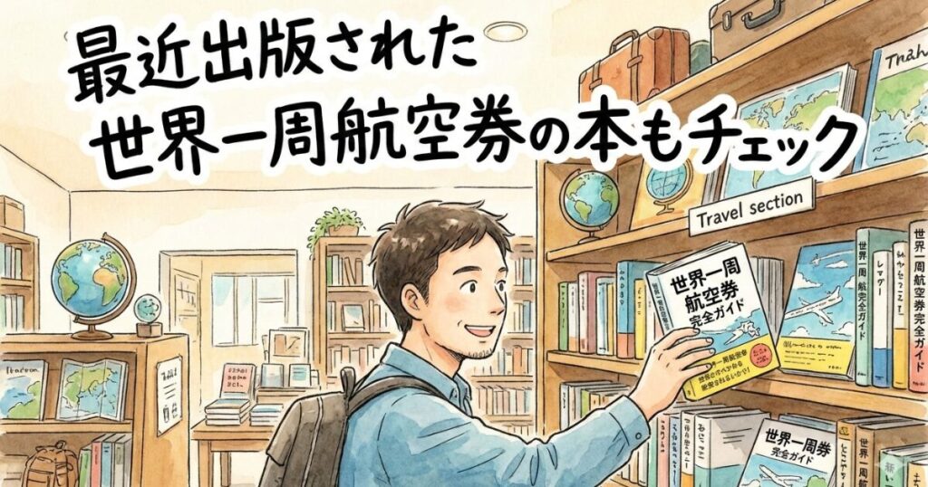 最近出版された世界一周航空券の本（2025年出版）もチェック
