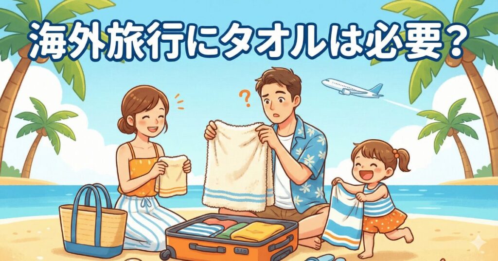 海外旅行にタオルは必要？
